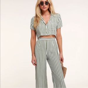 Faithfull the brand uma top and pant set